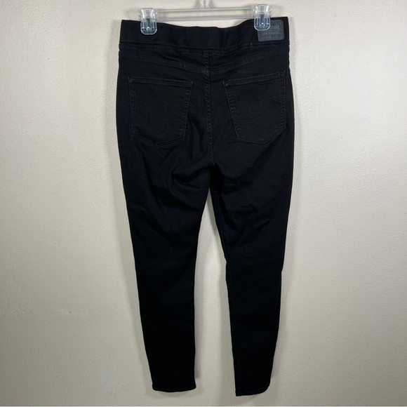 SIZE 10 LEVIS SIGNATURE BLACK JEGGINGS PULL ON STRETCH CASUAL SKINNY SHAPING - Picture 4 of 13